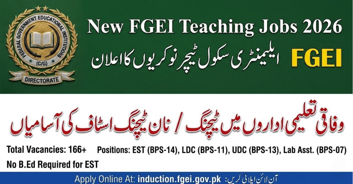 FGEI Teaching Jobs 2026