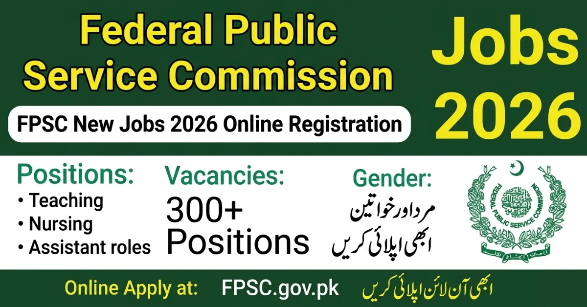 FPSC New Jobs 2026