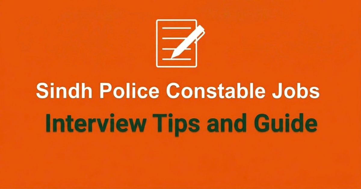 Sindh Police Constable Interview Guide